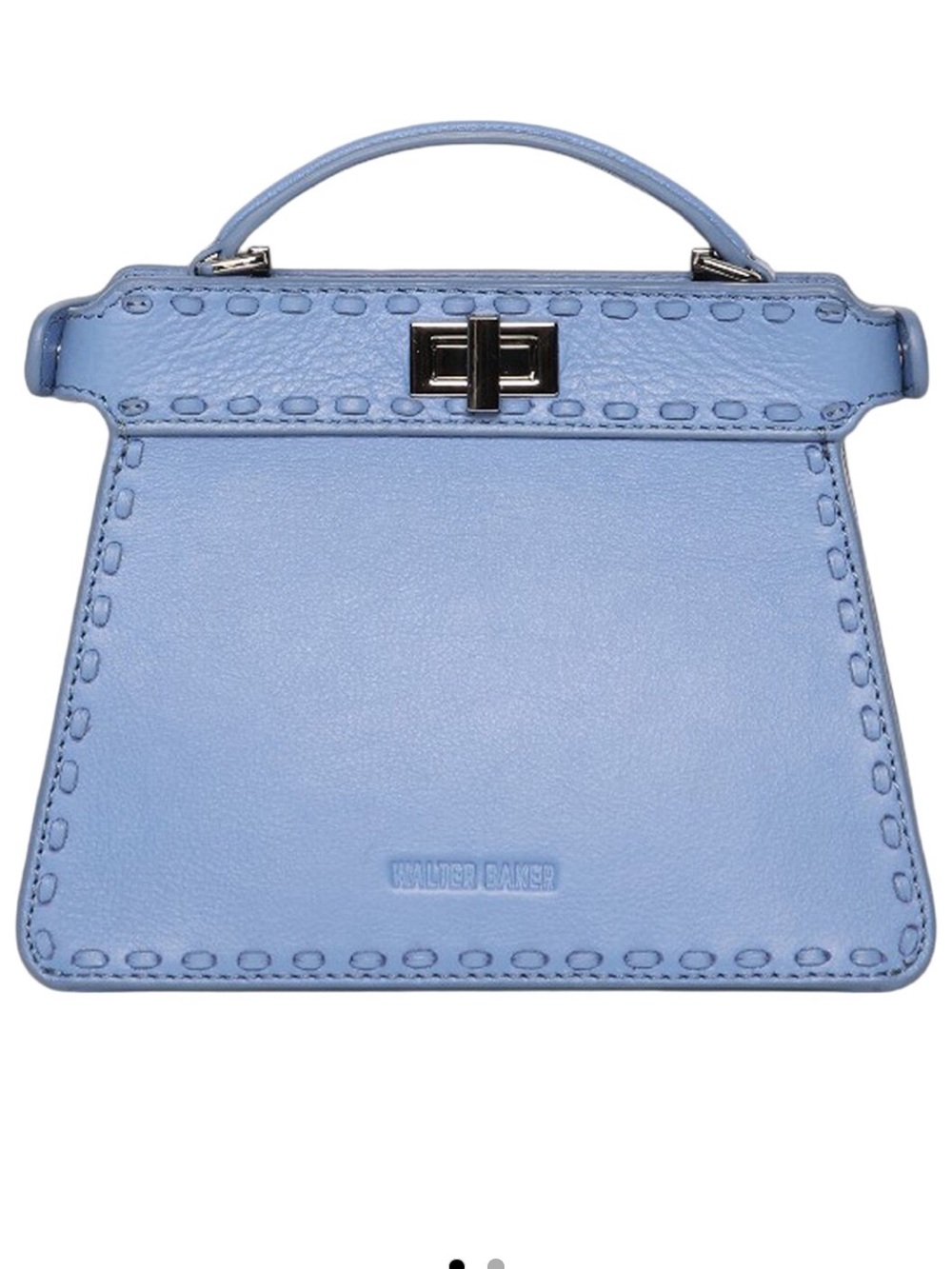 Walter Baker Mini Kelly Top Handle Bag in Aqua Wash Leather NWT Bag